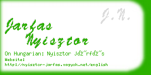 jarfas nyisztor business card